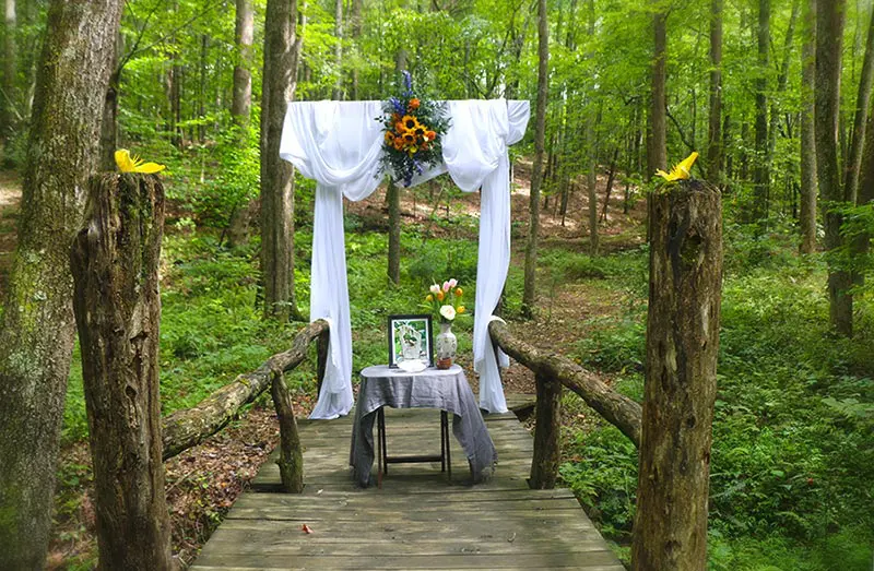 Asheville Wedding on Bridge